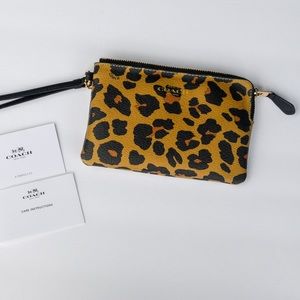 Coach Leopard Wristlet